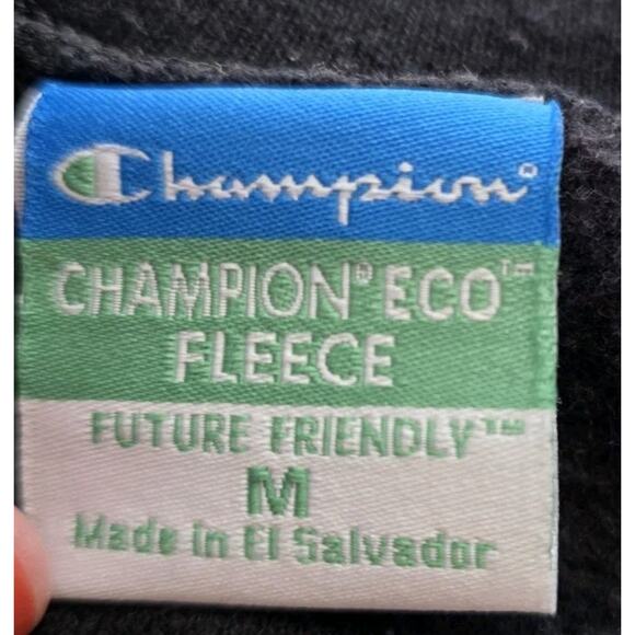 Wake Forest University Sweatshirt M Men’s Adult Champion Eco Black Fleece Lined - Picture 6 of 12